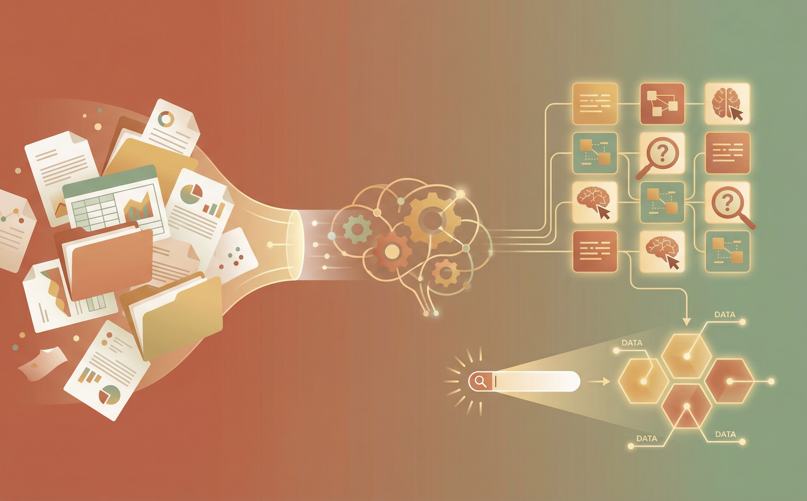 Base de conhecimento transformando documentos em respostas confiaveis para o time.